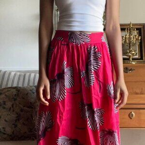 NWT Adorable Ann Taylor Pink Midi Skirt